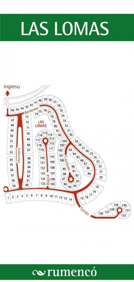 LOTE EN RUMENCO LAS LOMAS CON VISTA A LA LAGUNA 