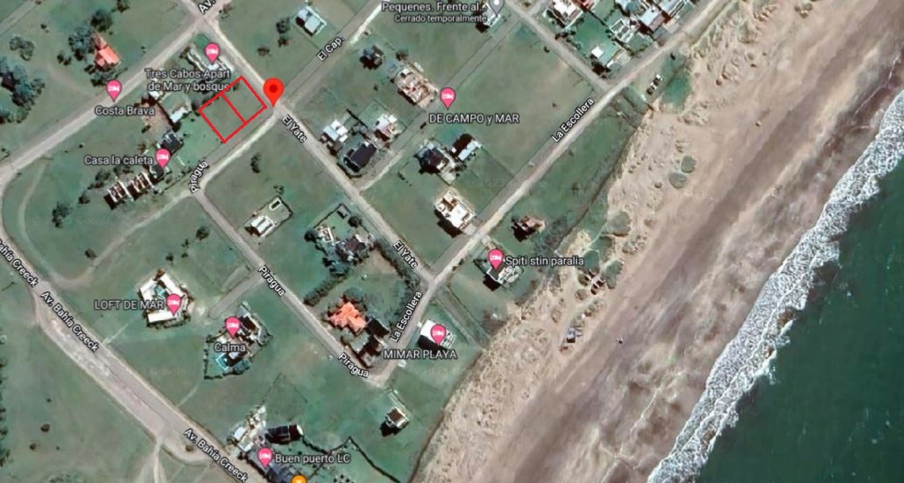 2 LOTES DE 800 M2, A 250 M DE LA PLAYA EN EL BARRIO LA CALETA