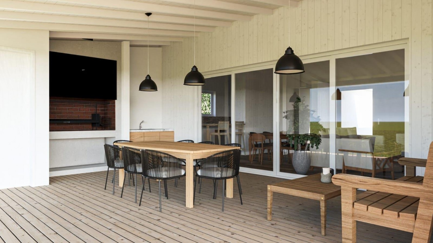 Casa 5 ambientes  a estrenar, barrio Ecuestre. Costa Esmeralda.