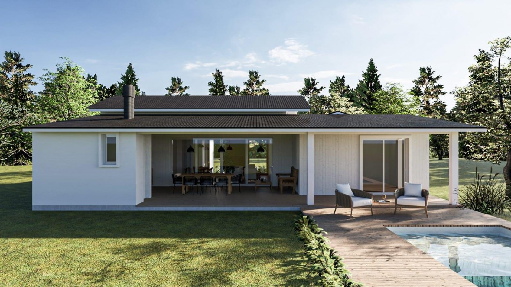 Casa 5 ambientes  a estrenar, barrio Ecuestre. Costa Esmeralda.