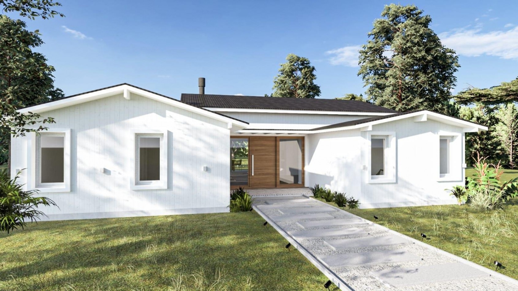 Casa 5 ambientes  a estrenar, barrio Ecuestre. Costa Esmeralda.