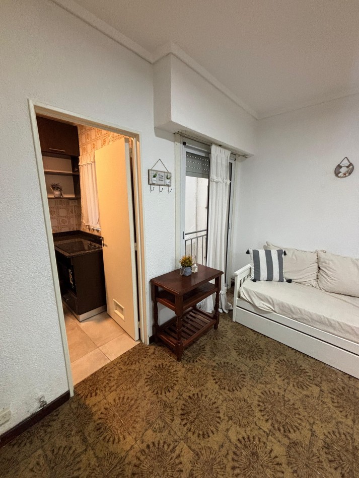 Departamento de 2 ambientes al contrafrente con cochera fija. Mar del Plata.