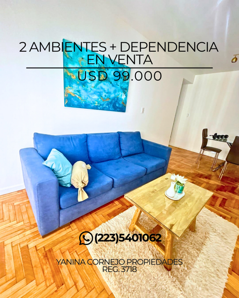 2 AMBIENTES +DEPENDENCIA Bolivar 2100
