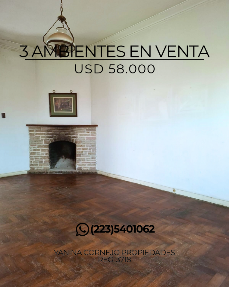 Depto 3 amb. A RECICLAR! GRAN OPORTUNIDAD 